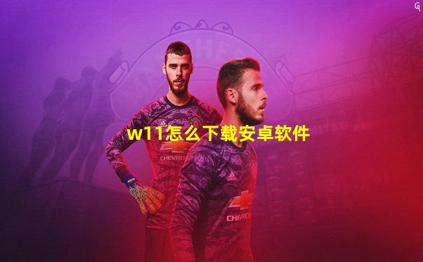 w11怎么下载安卓软件