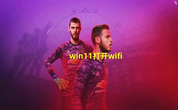 win11打开wifi