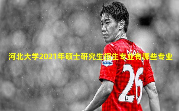 河北大学2021年硕士研究生招生专业有哪些专业