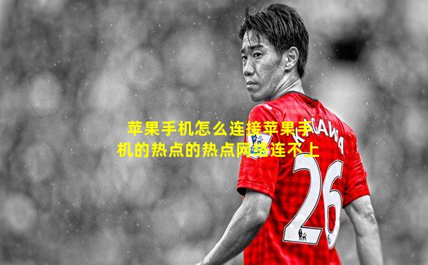 苹果手机怎么连接苹果手机的热点的热点网络连不上