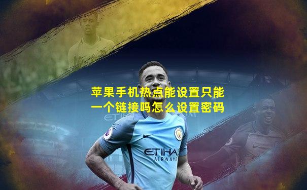 苹果手机热点能设置只能一个链接吗怎么设置密码